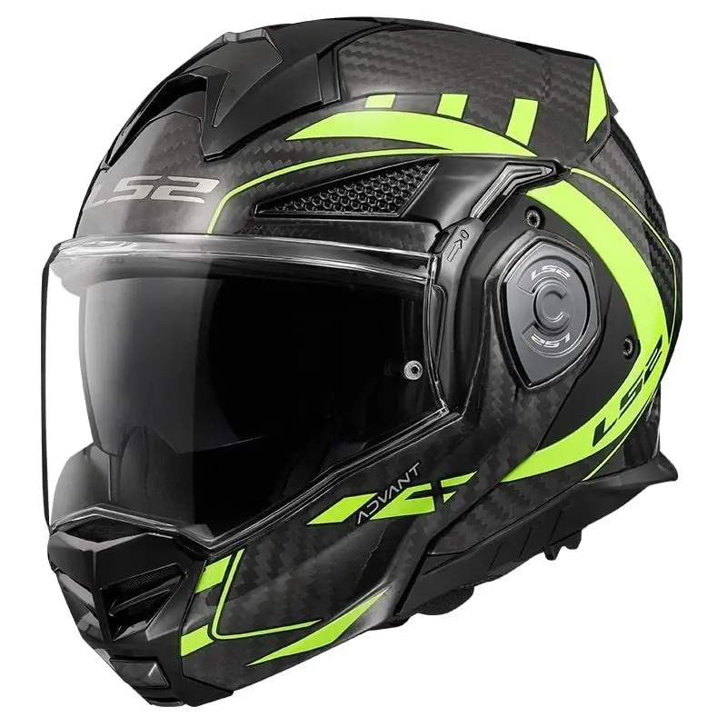 LS2 FF901 Advant X C Future černo-fluo žlutá překlápěcí přilba na motorku