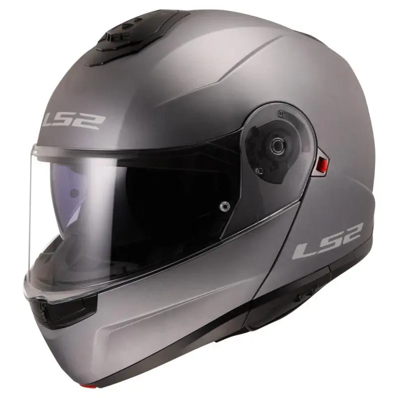 LS2 FF908 Strobe II titanová matná výklopná přilba na motorku