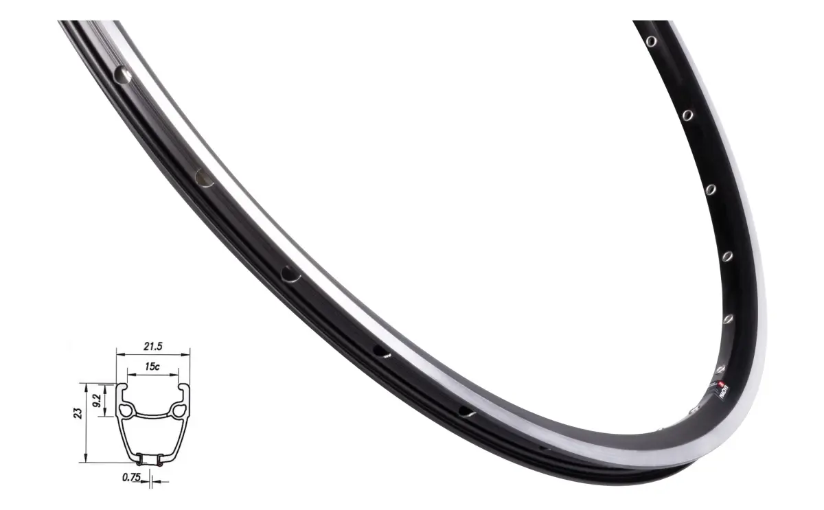 Mach1 Road Runner 622x15 černý 32 děr ráfek na kolo