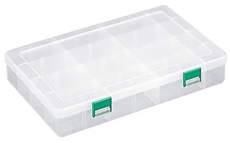 Meiho Free LL průhledně zelený rybářský box
