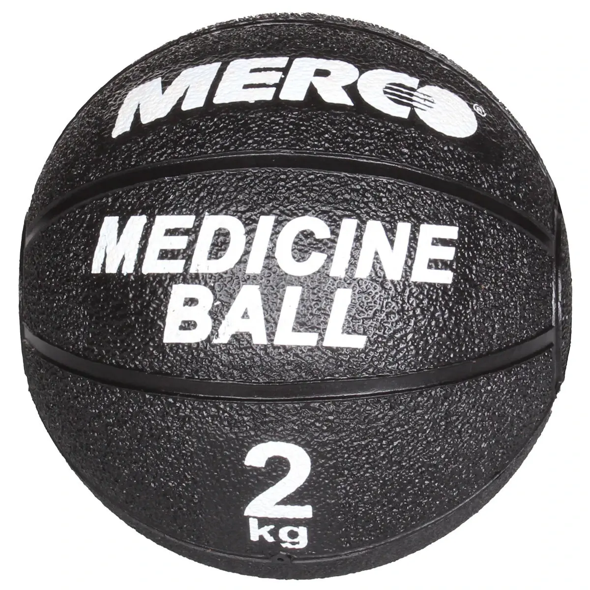 Black gumový medicinální míč, 2 kg