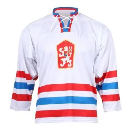 Merco hokejový dres ČSSR 1976 replika bílá - bez potisku POUZE XS (VÝPRODEJ)