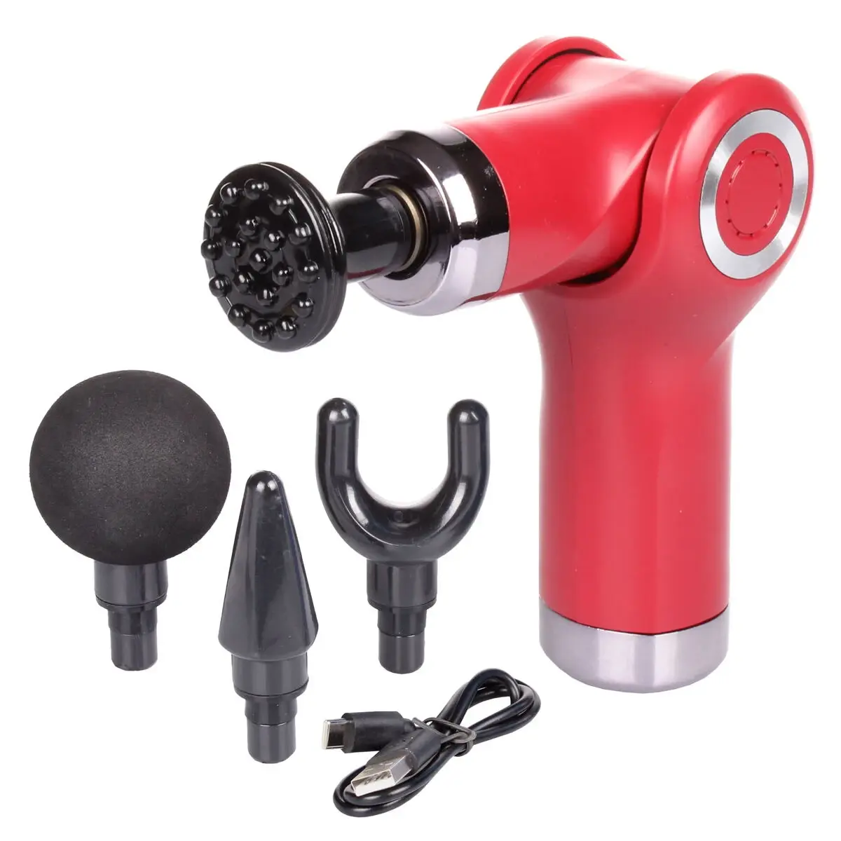Merco Massage Gun Mini vibrační masážní pistole červená