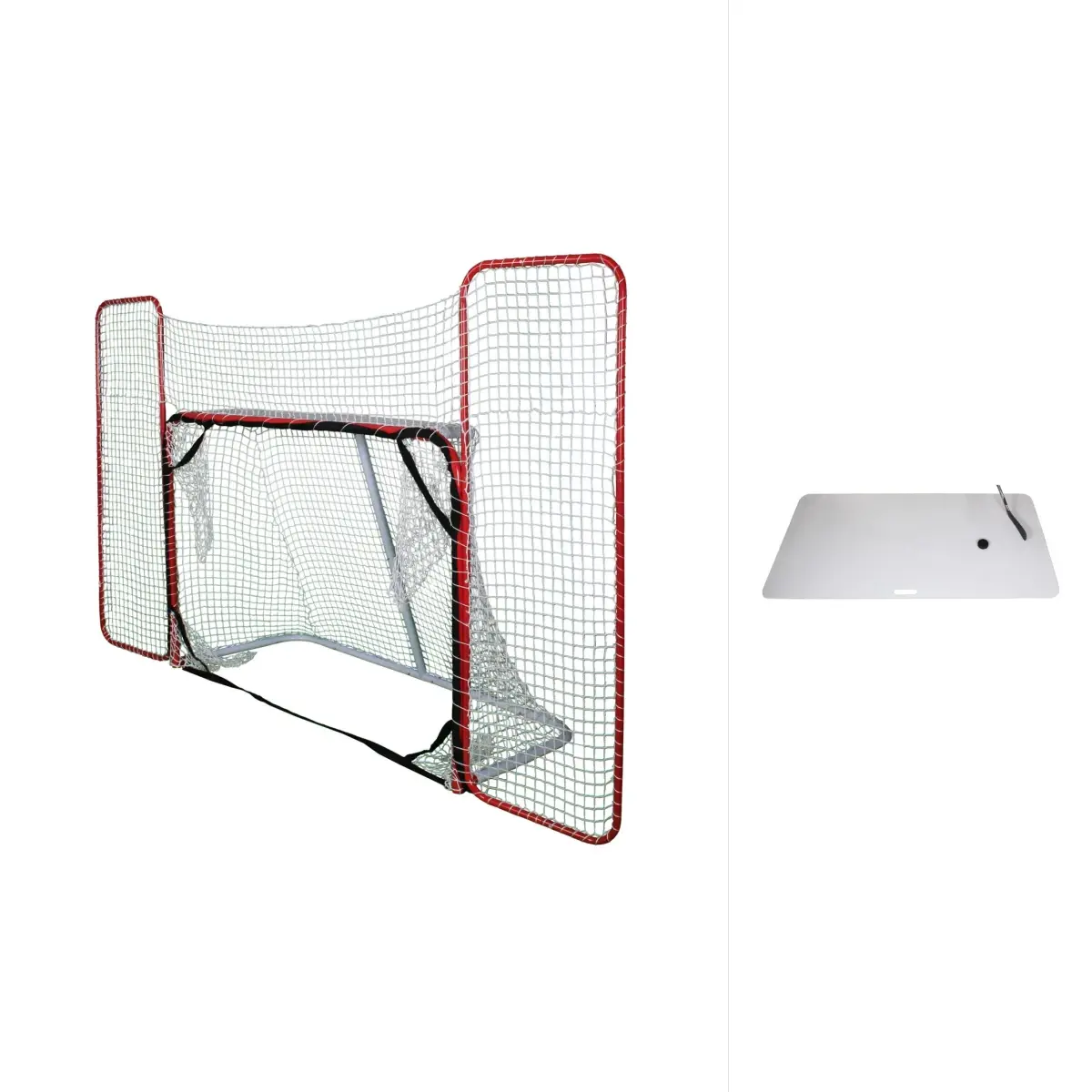 Merco Target hokejová branka s postranní sítí + Merco Shooting Pad XXL hokejová deska