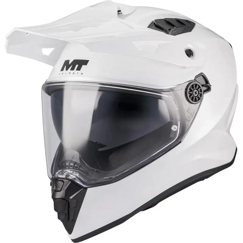 MT Helmets Enduro helma na motorku Track SV Pure A0 bílá