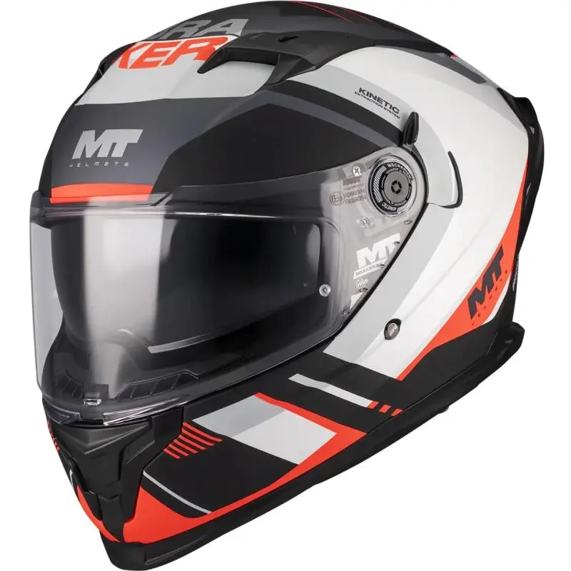MT Helmets Braker SV Inception B5 matná černo-šedo-červená