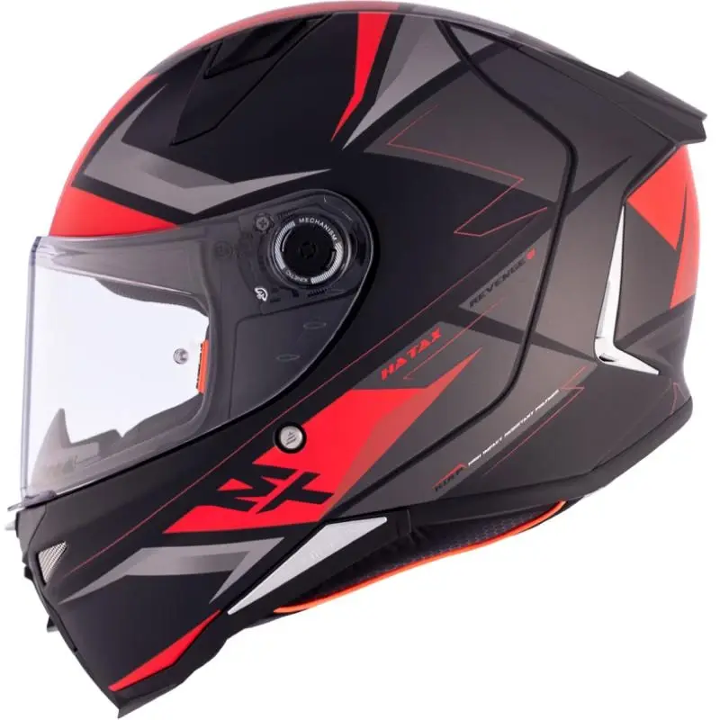 MT Helmets Integrální helma REVENGE 2 S HATAX B5 černo-šedo-červená