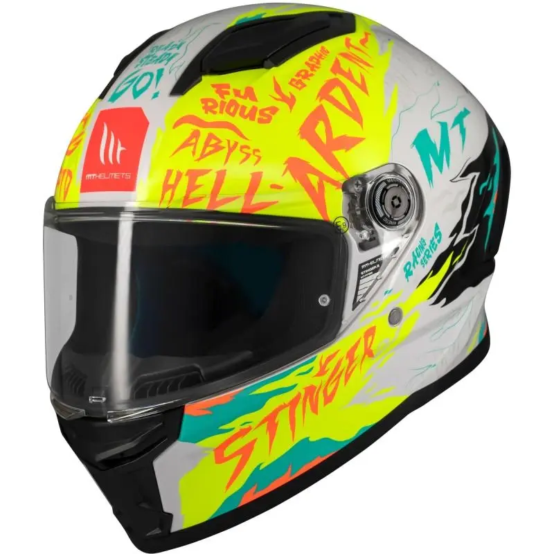 MT Helmets Stinger 2 Ardent bílo-žlutá