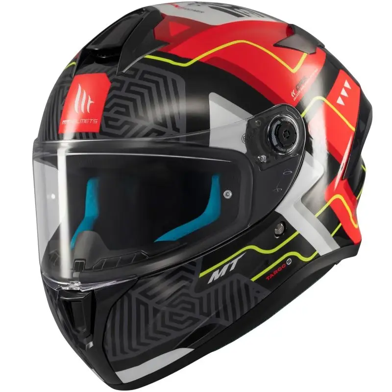 MT Helmets Targo S Brik lesklá černo-červená