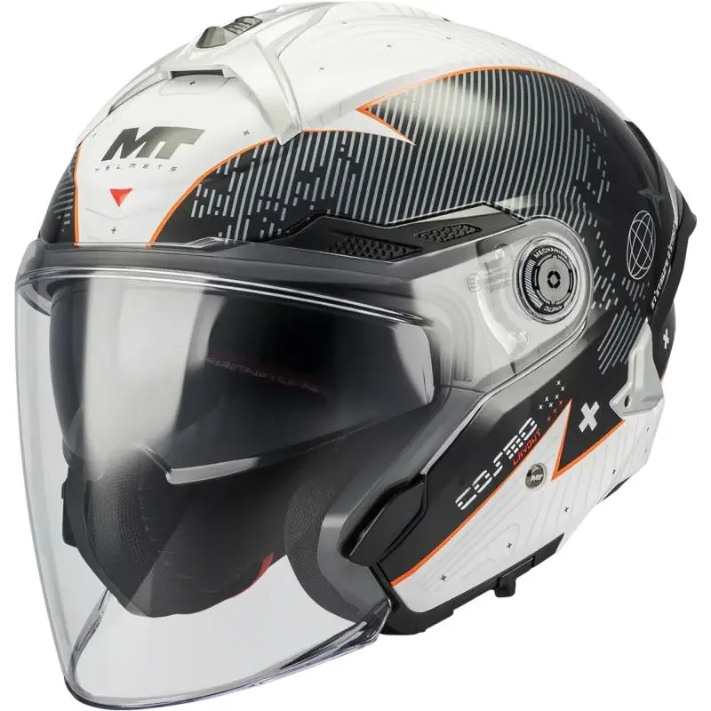 MT Helmets Otevřená helma Cosmo SV Layout A1 černo-šedá