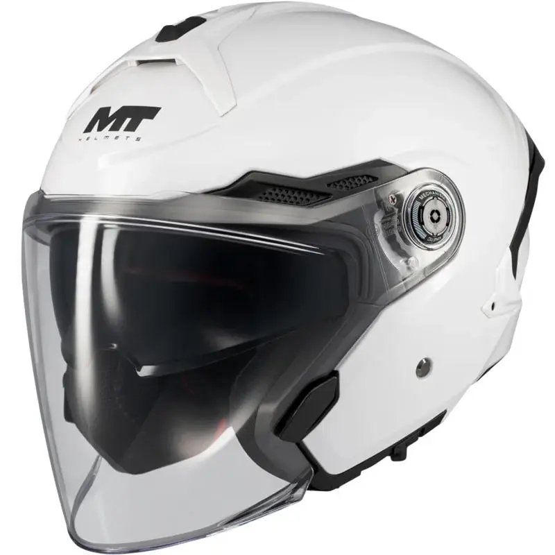 MT Helmets Otevřená helma Cosmo SV Pure A0 bílá