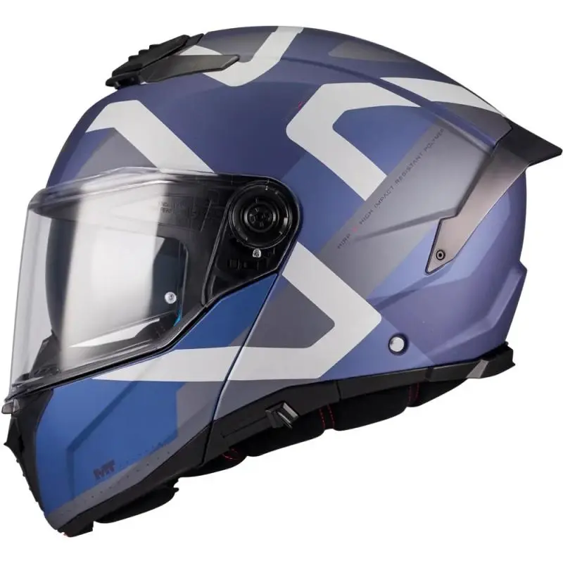 MT Helmets Atom 2 SV Dexter C2 matná modro-šedá