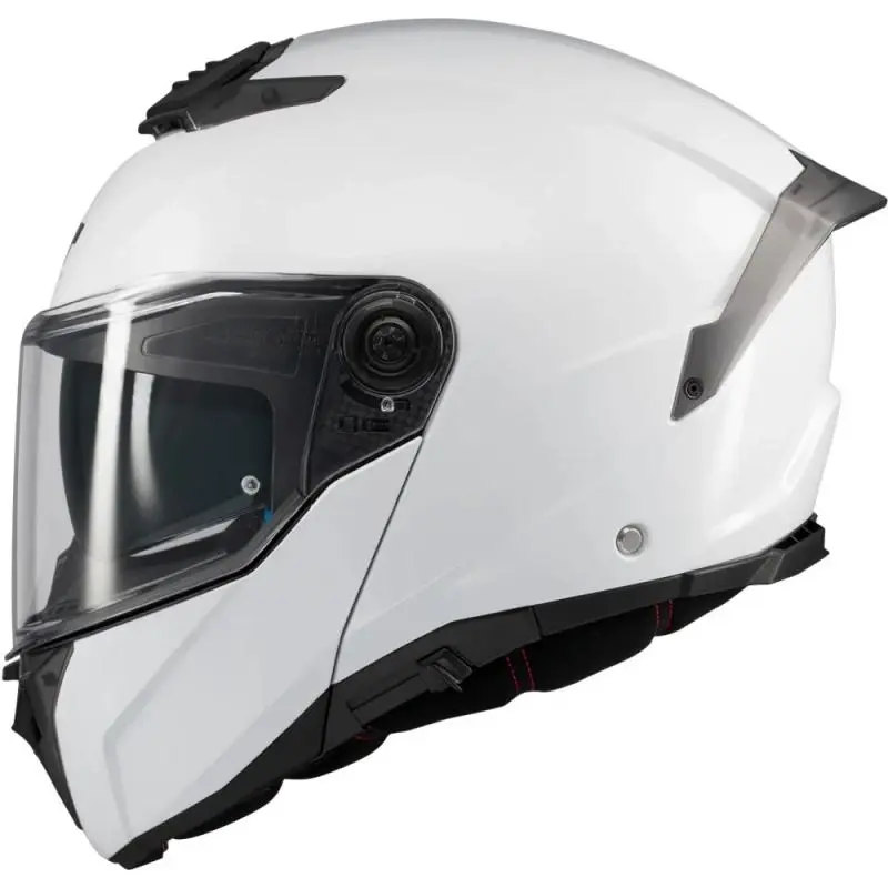 MT Helmets Atom 2 SV Pure A0 bílá výklopná helma na motorku