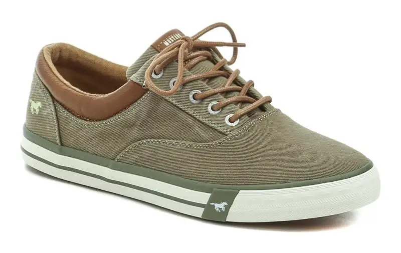 Mustang 4072-315-777 khaki pánské polobotky