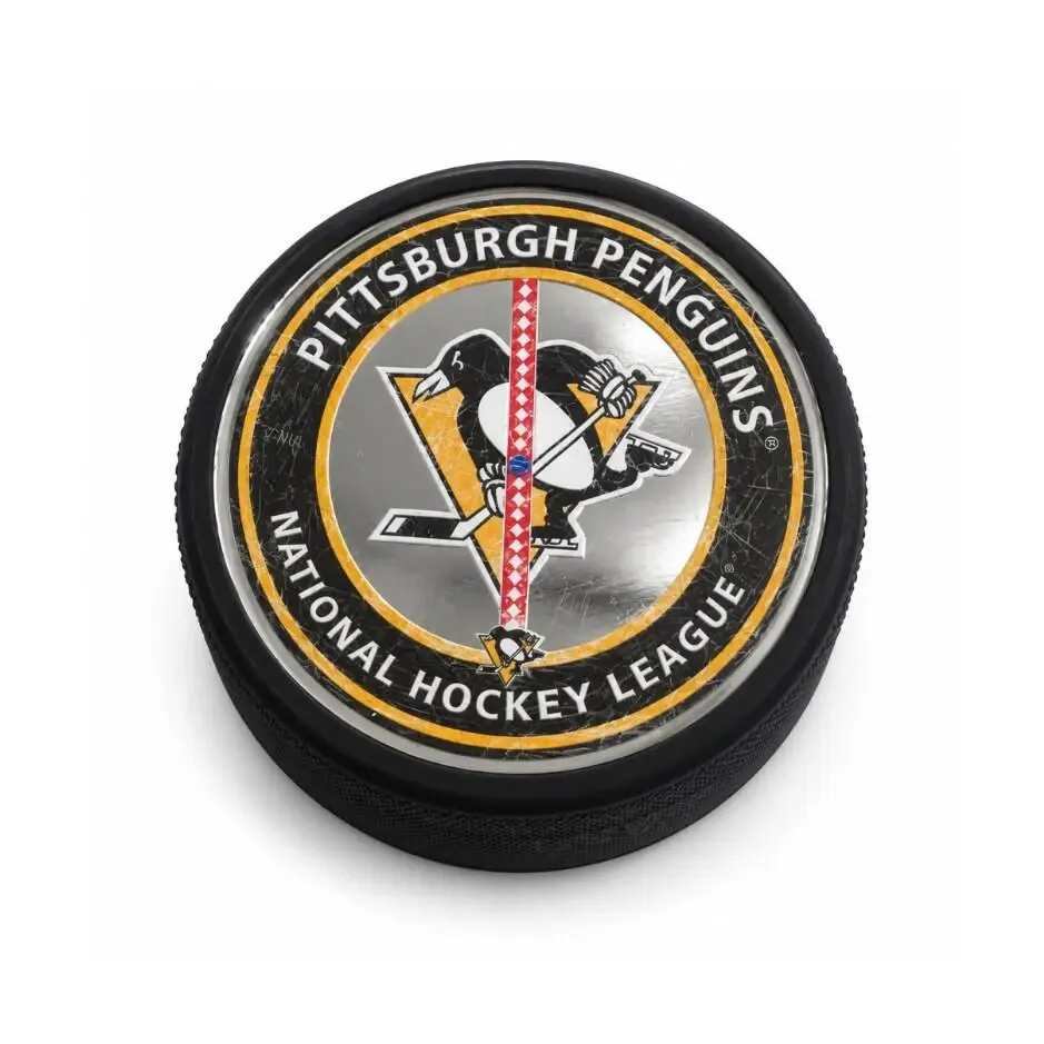 Mustang Fanouškovský puk NHL Center Ice Chrome Puck