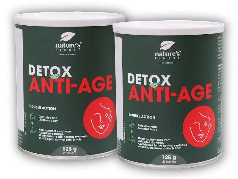 Natures Finest 2x Detox anti age 125g