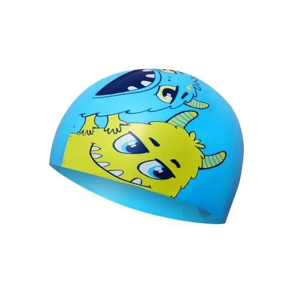 NILS Aqua Dětská silikonová čepice NQC Monster (VÝPRODEJ)