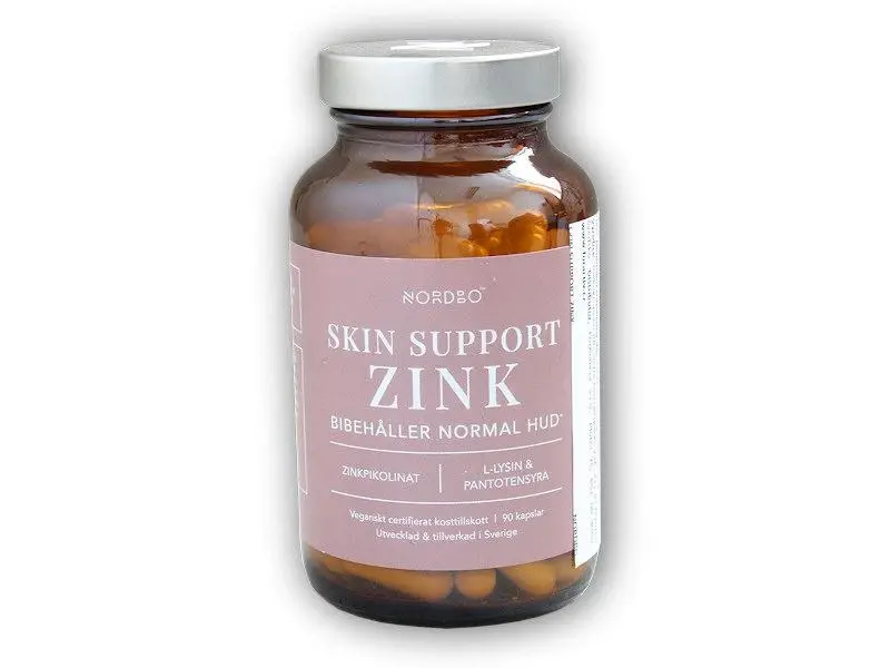 Nordbo Zink Skin Support 90 kapslí