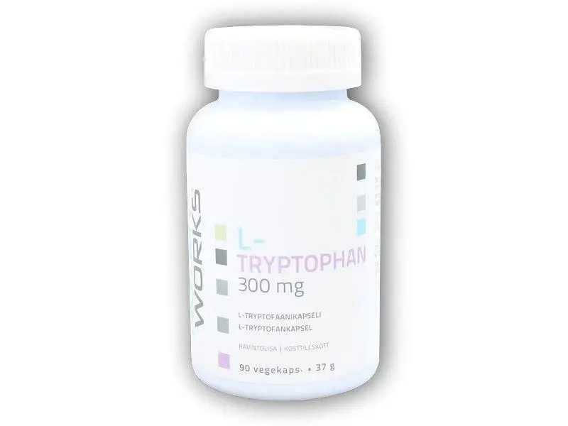 NutriWorks L-Tryptophan 300mg 90 kapslí - NutriWorks