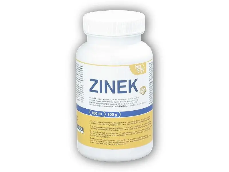 Nutristar Zinek 25mg 100 tablet