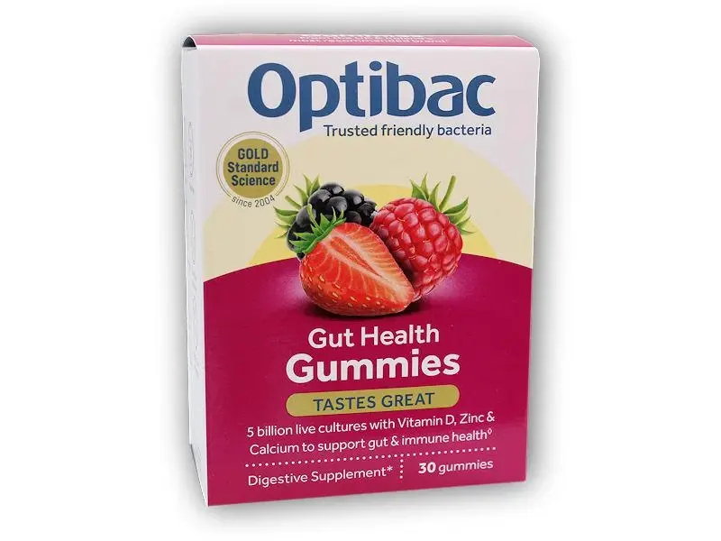 Optibac Želé s probiotiky pro dospělé 30 gummies 99g