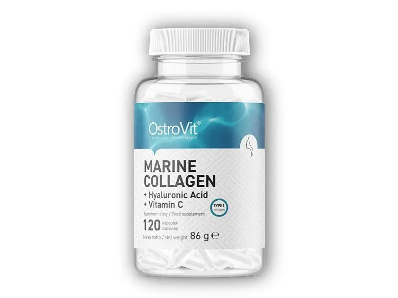 Ostrovit Marine collagen + hyaluronic acid vitamin C 120 kapslí