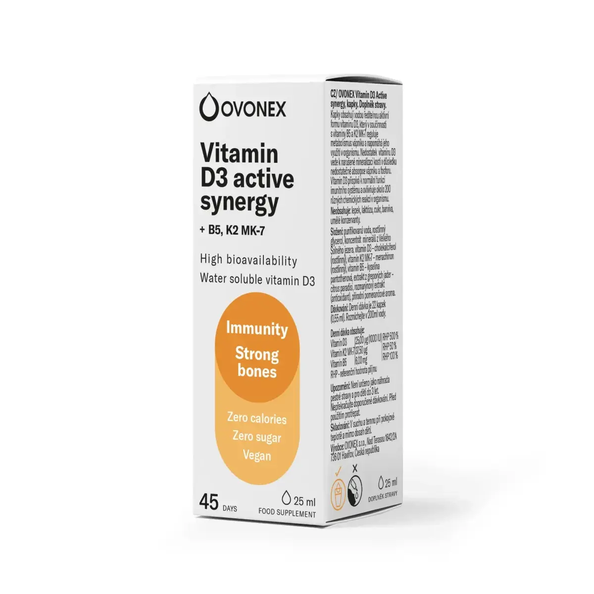 Ovonex Vitamin D3 Aktivní synergie 25ml