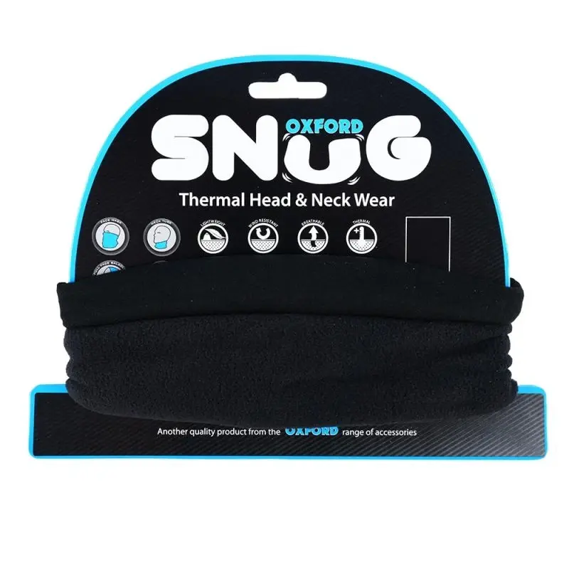 OXFORD Snug černý multifunkční šátek