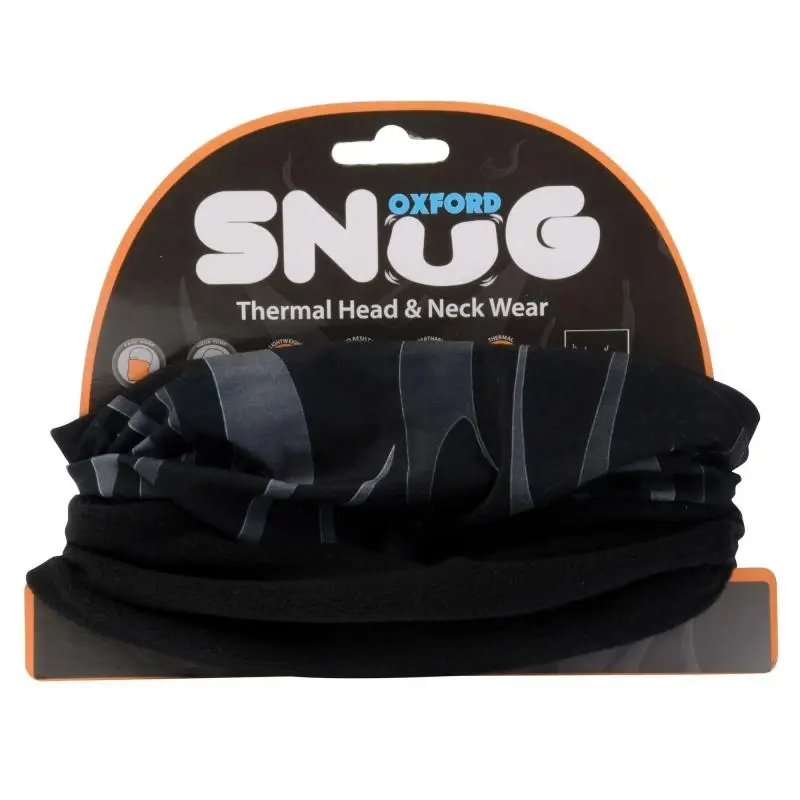 OXFORD Snug Flame černý multifunkční šátek