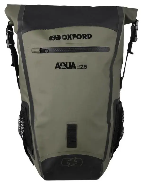 OXFORD Aqua B25 černo-khaki zelený vodotěsný batoh 25 l