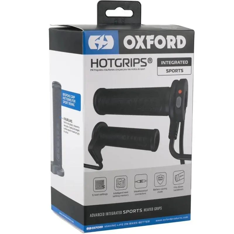 Oxford Vyhřívané gripy HotGrips Advanced Integrated Sport černé