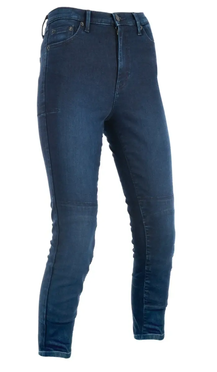 OXFORD Original Approved Jeggings AA modré indigo zkrácené dámské motocyklové kalhoty