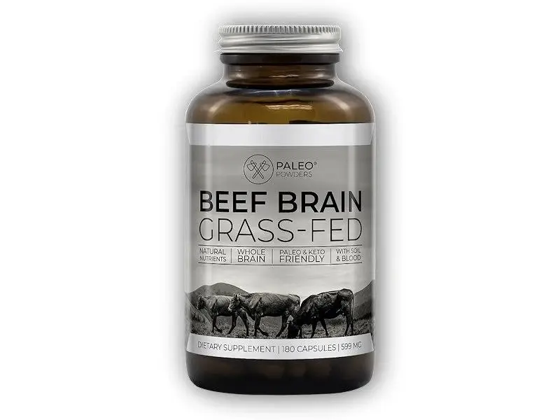 Paleo Powders Hovězí mozek (grass-fed beef brain) 180 kapslí