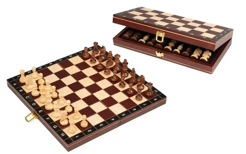 Philos Spiele Šachy dřevěné cestovní 27cm