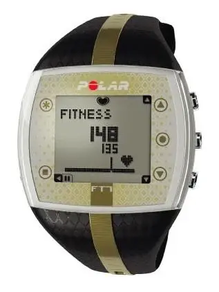 Polar FT7 černo-zlatý dámský sporttester s hrudním pásem Comfort Belt a vyměnitelnou baterií
