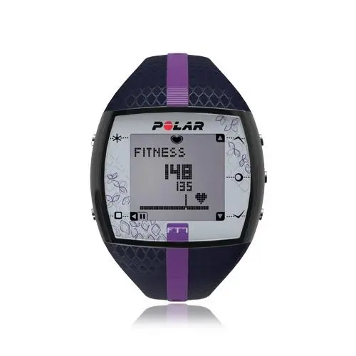 Polar FT7 modré/fialové Comfort Belt s vyměnitelnou baterií dámský sporttester