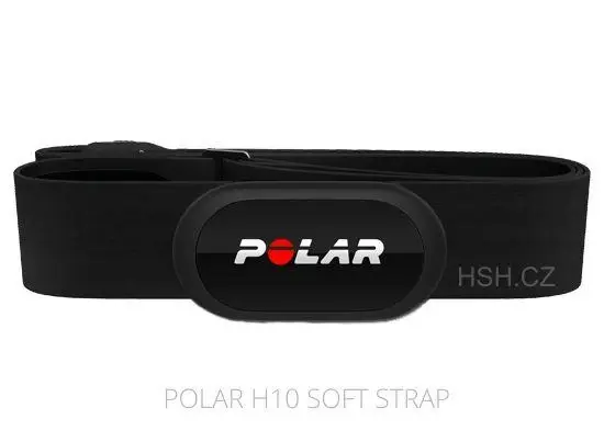 Polar Hrudní vysílač H10+ Bluetooth Smart / ANT+ SoftStrap black - XS–S: 51–66 cm (AKČNÍ CENA)