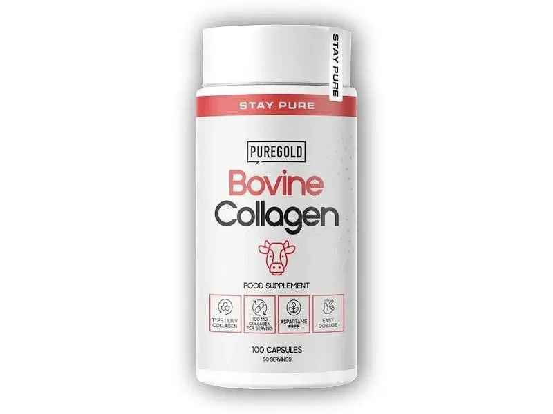 PureGold Hydrolizovaný Hovězí Kolagen 100 kapslí