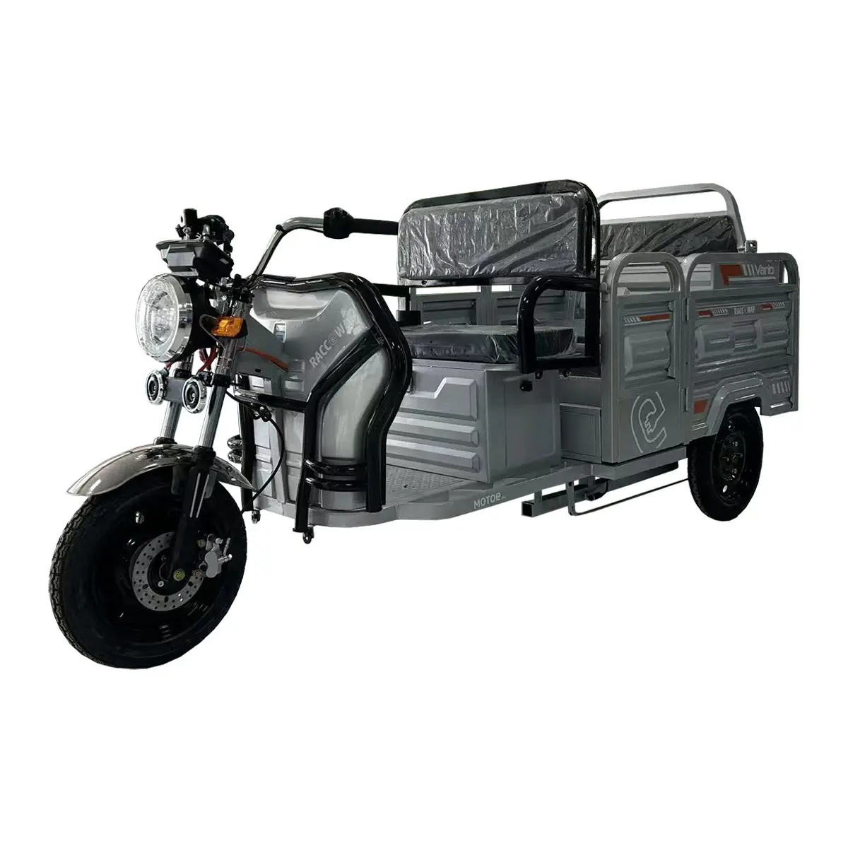 RACCEWAY Vario stříbrná elektrická pracovní tříkolka