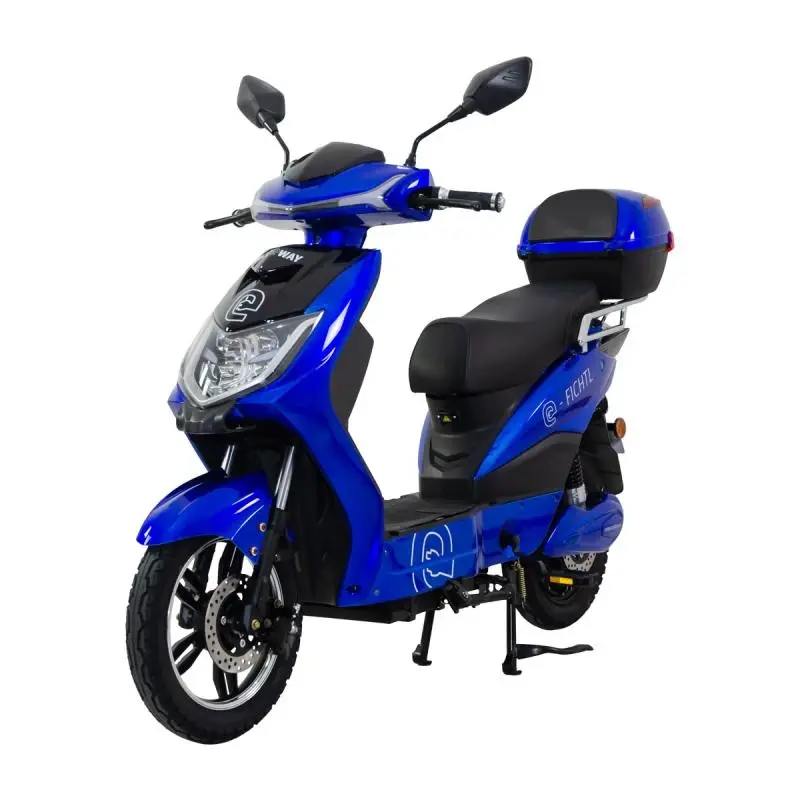 RACCEWAY Elektroskútr E-fichtl modrý-lesklý s baterií 20Ah