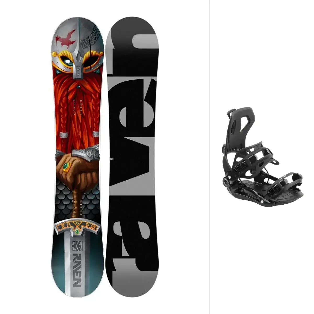 Raven Dwarf pánský snowboard + Hatchey Fastec snowboardové vázání