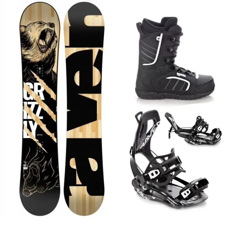 Raven Grizzly snowboard + Raven Fastec FT360 black vázání + Raven Target obuv