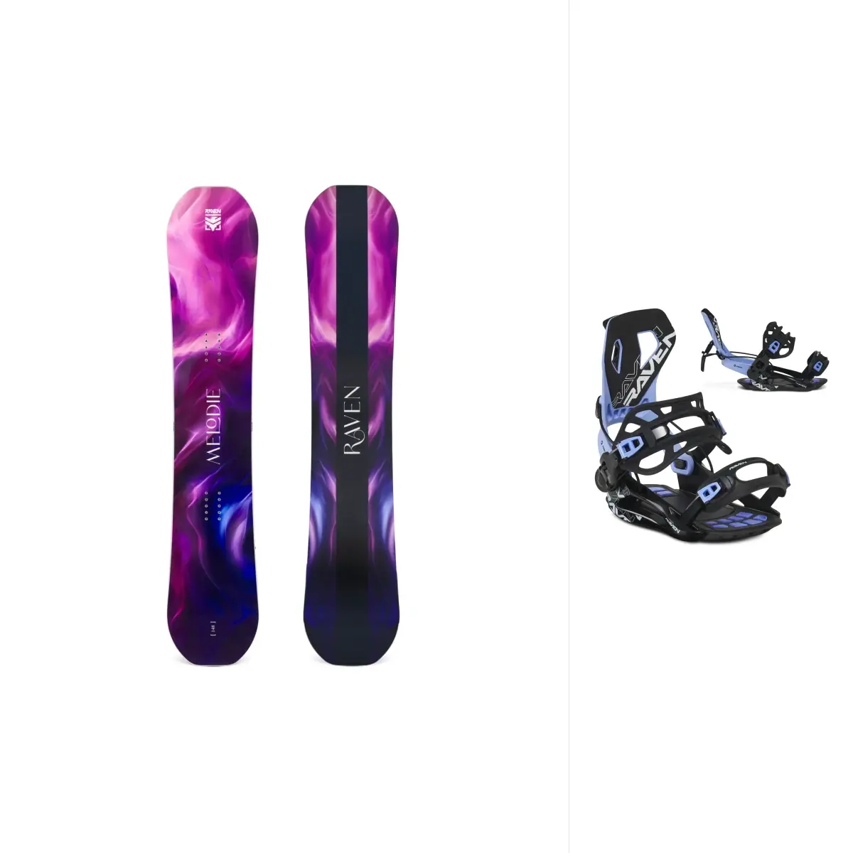 Raven Melodie dámský snowboard + Raven Fastec FT360 Ocean snowboardové vázání