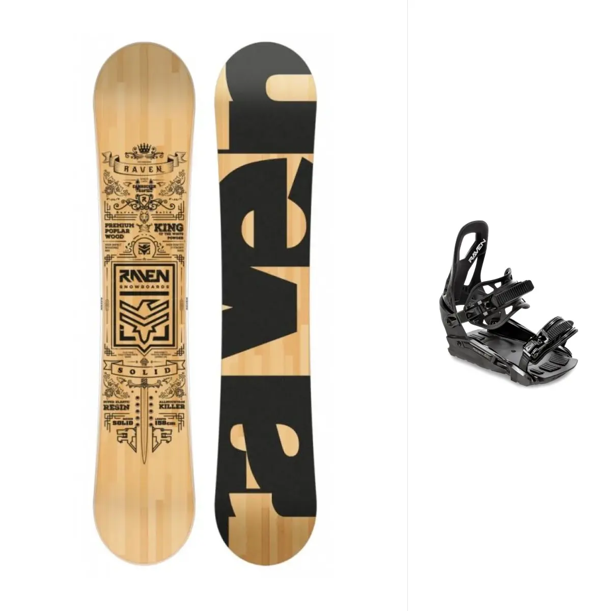 Raven Solid classic snowboard + Raven S230 Black vázání