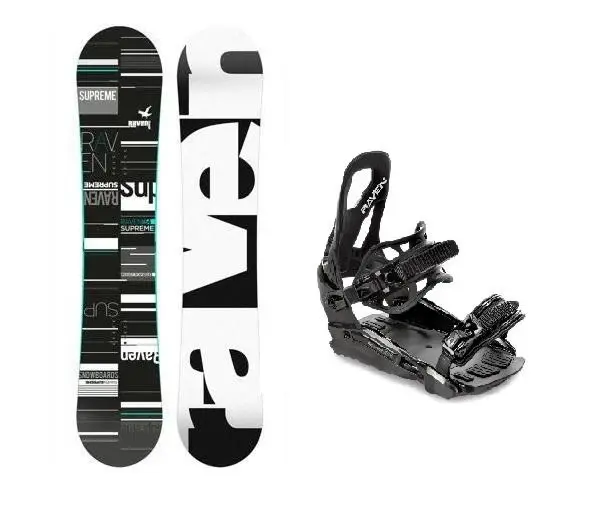 Raven Supreme black/mint dámský snowboard + Raven S230 Black vázání