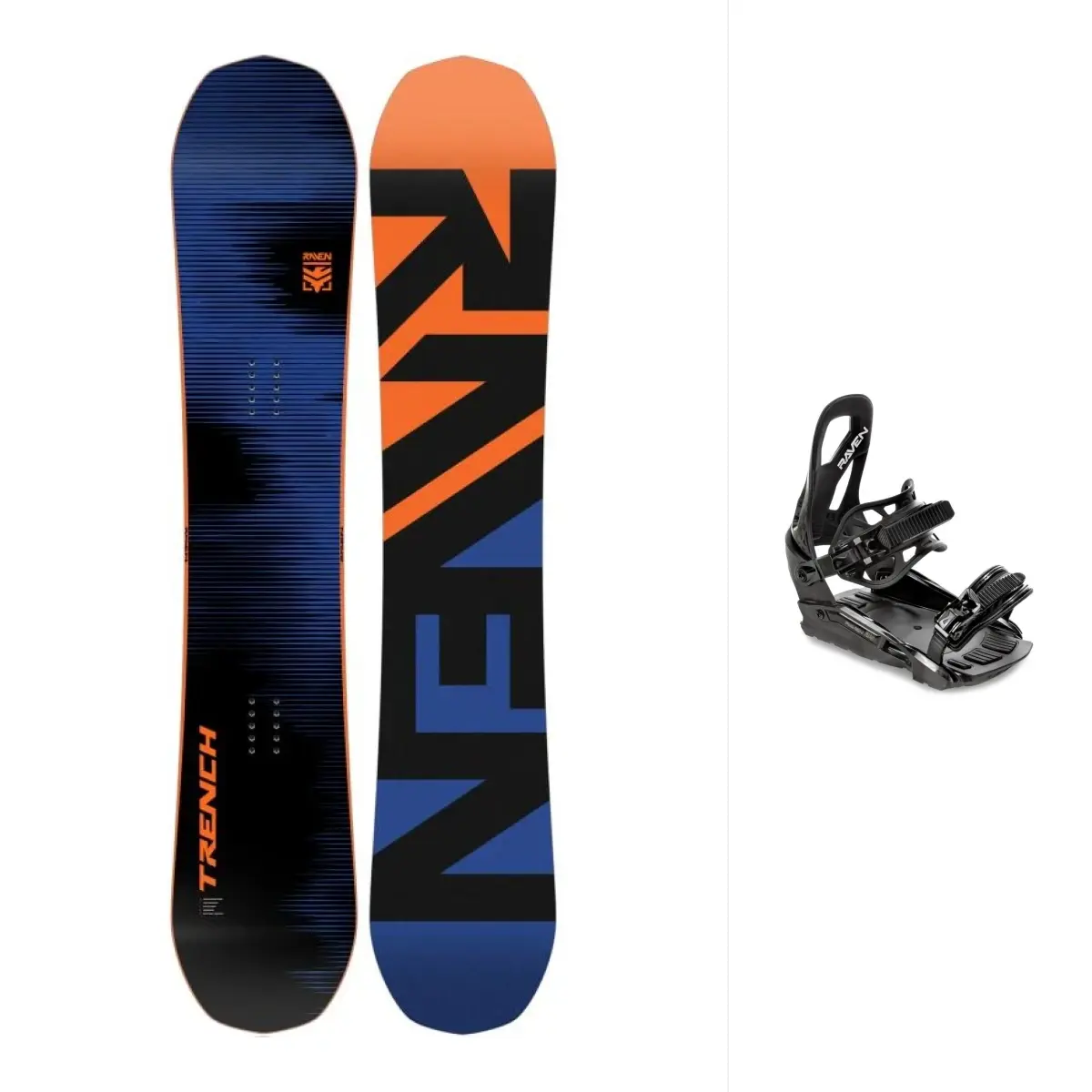Raven Trench Carbon pánský snowboard + Raven S230 Black vázání