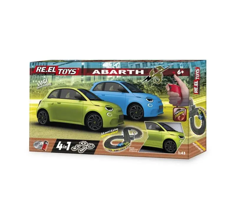 RE.EL Toys autodráha licencovaná Pista Fiat Abarth 4v1 1:43