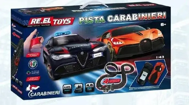 RE.EL Toys autodráha pista Alfa Romeo Carabinier - Bugatti Divo 1:43