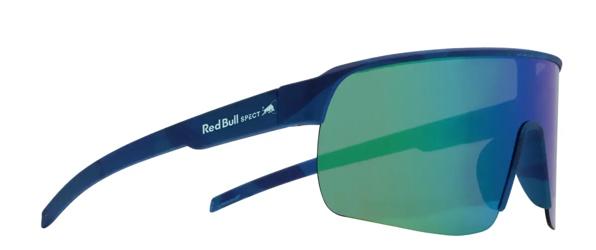 Red bull spect DAKOTA-015 matt blue smoke with green-purple mirror CAT 3 sluneční brýle