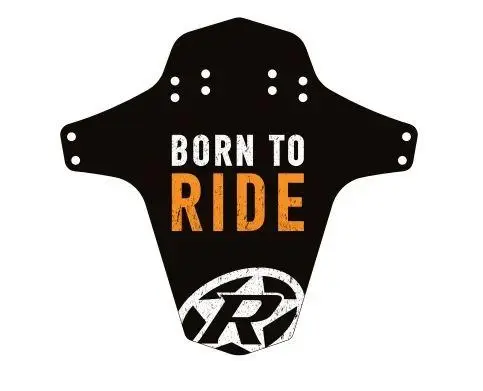 Reverse Blatník přední MudGuard Born to Ride černý/Fox Orange